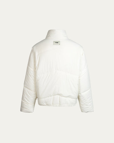 Puffer 2in 1 Vest/Jacket - Off White - TOBI