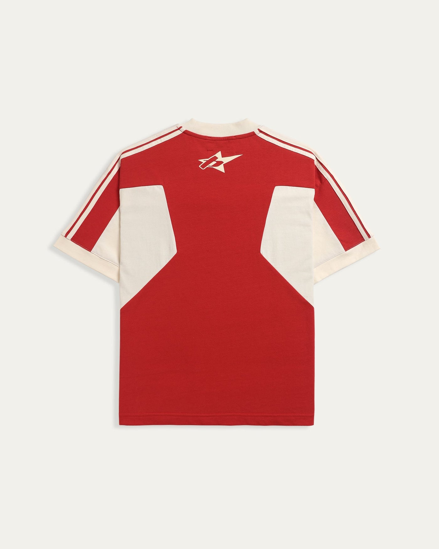 Stripped Boxy T-shirt - Red - TOBI