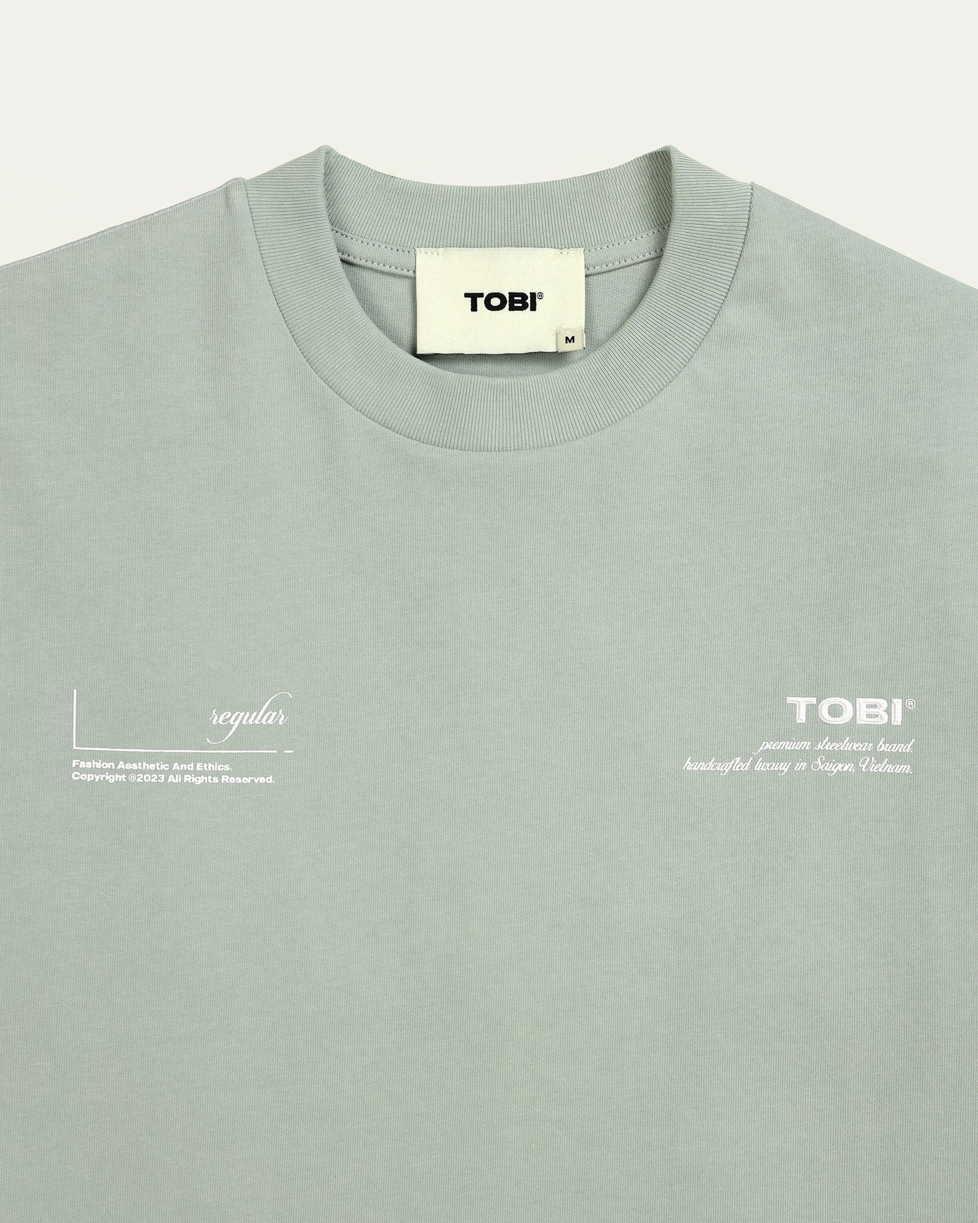 TOBI 280gsm Regular 2.0 Boxy T-shirt - Mint - TOBI