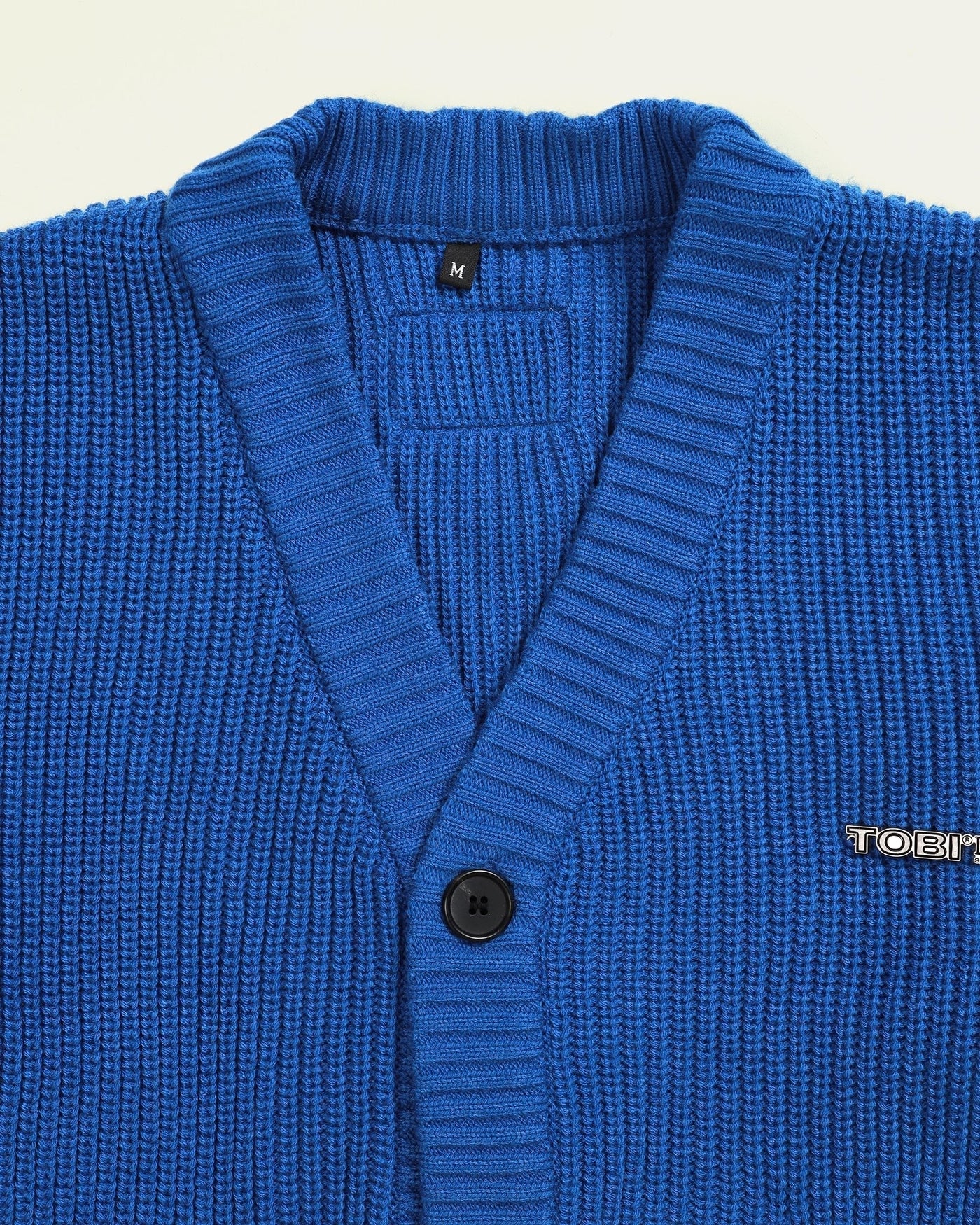 TOBI® Heavy Rib Knit Cardigan - Royal Blue - TOBI