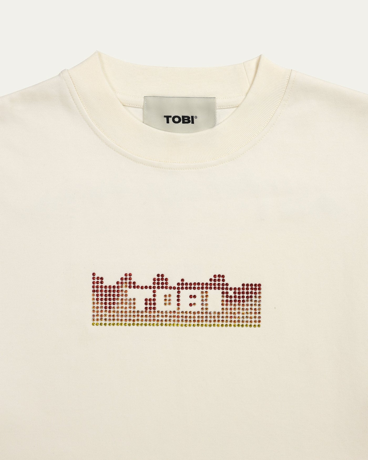 TOBI®Flame Bling T-shirt - Off White - TOBI