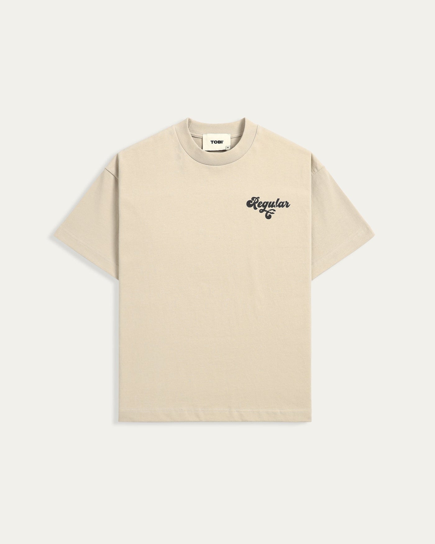 Worldwide Boxy T-shirt - Cream - TOBI