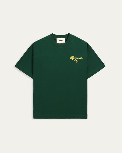 Worldwide Boxy T-shirt - Green - TOBI